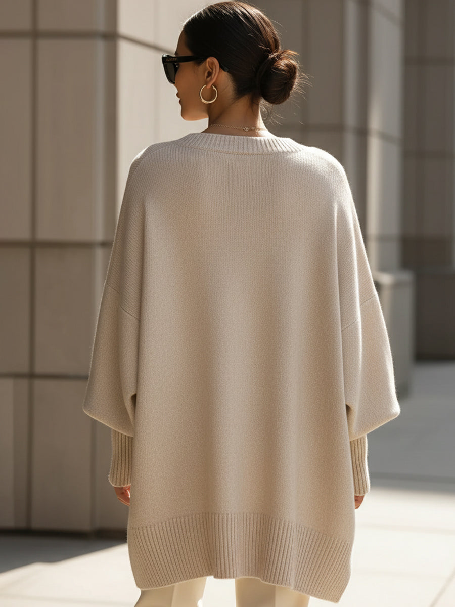 Lucinda | Le poncho en maille fluide à l'élégance décontractée