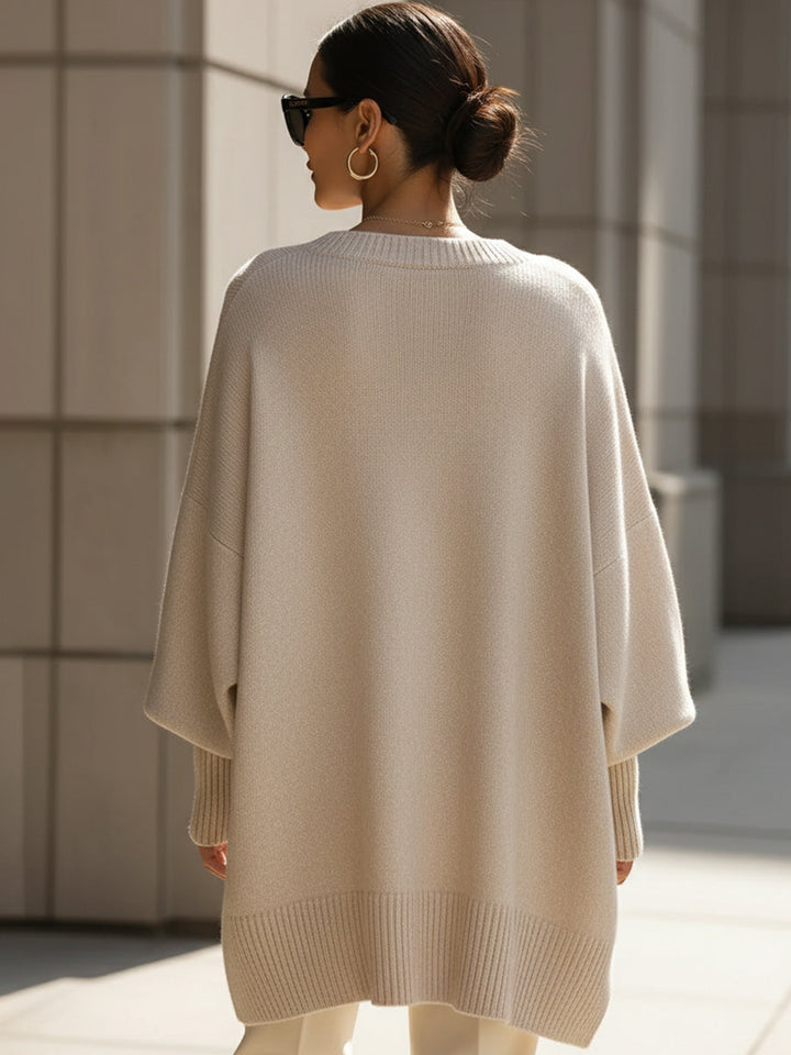 Lucinda | Le poncho en maille fluide à l'élégance décontractée