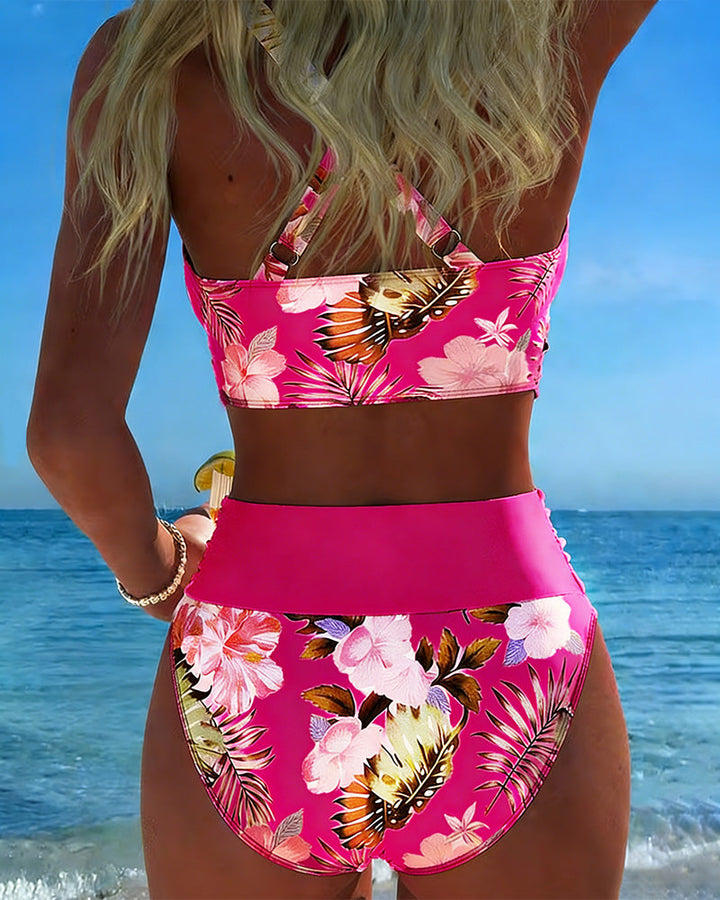 Jolina | Le bikini à contraste floral pour une confiance absolue