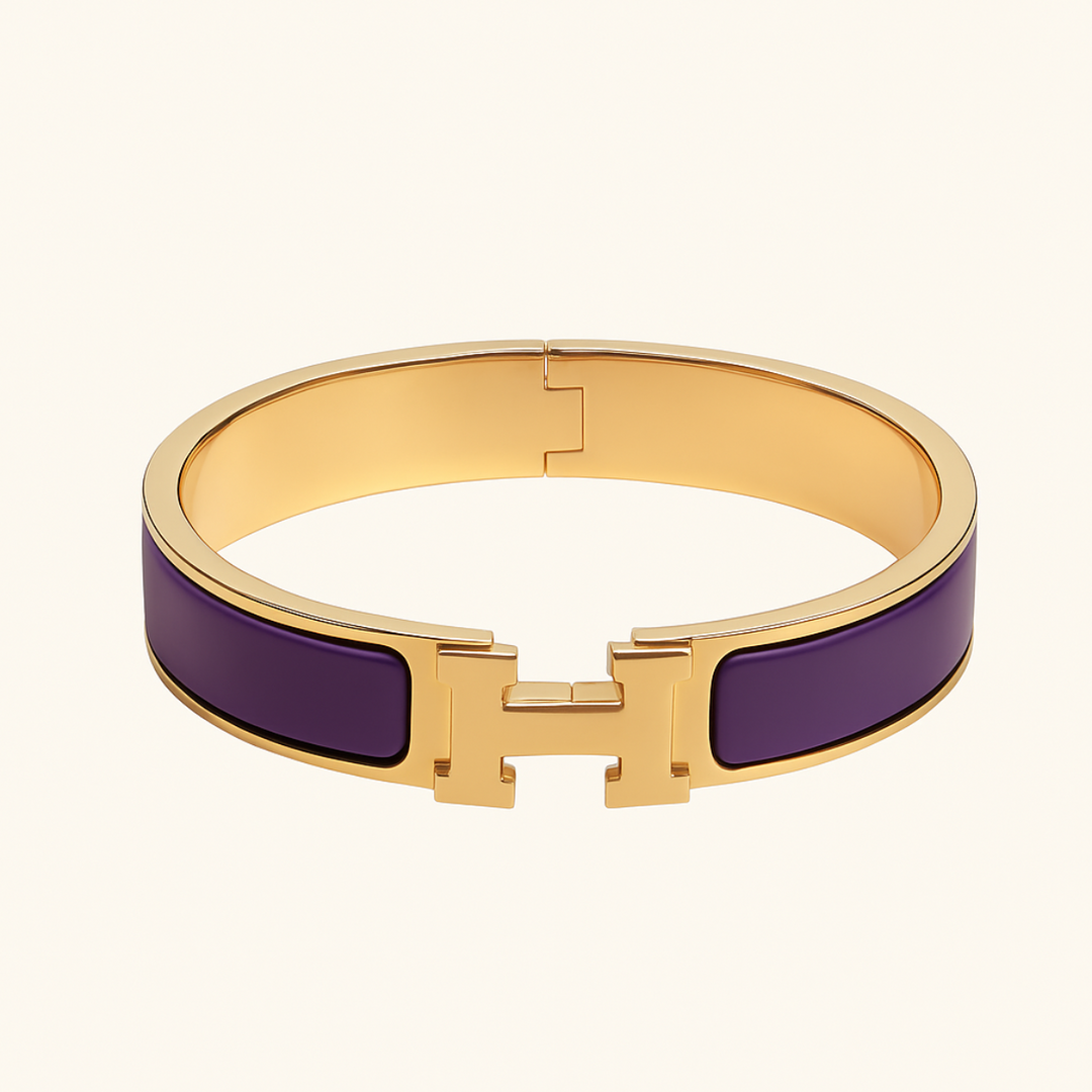 Bracelet jonc bicolore Helene H