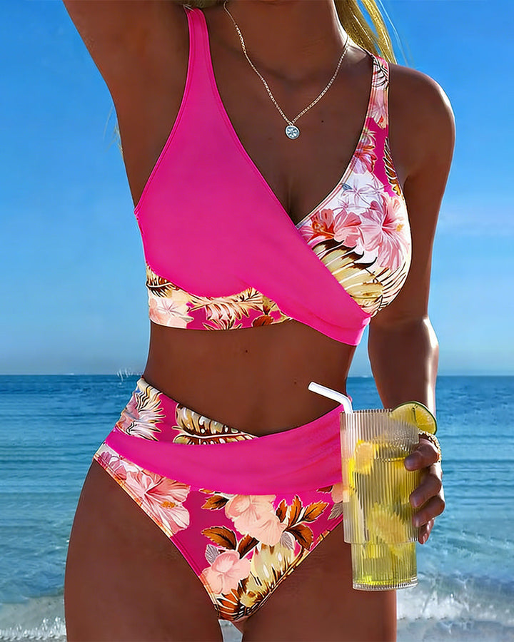 Jolina | Le bikini à contraste floral pour une confiance absolue