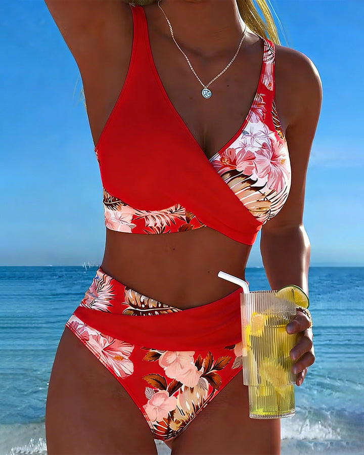 Jolina | Le bikini à contraste floral pour une confiance absolue