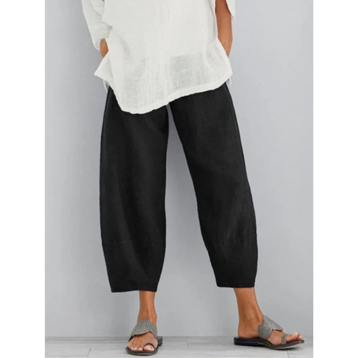 Elena™ | Le pantalon en lin fluide à l'élégance estivale
