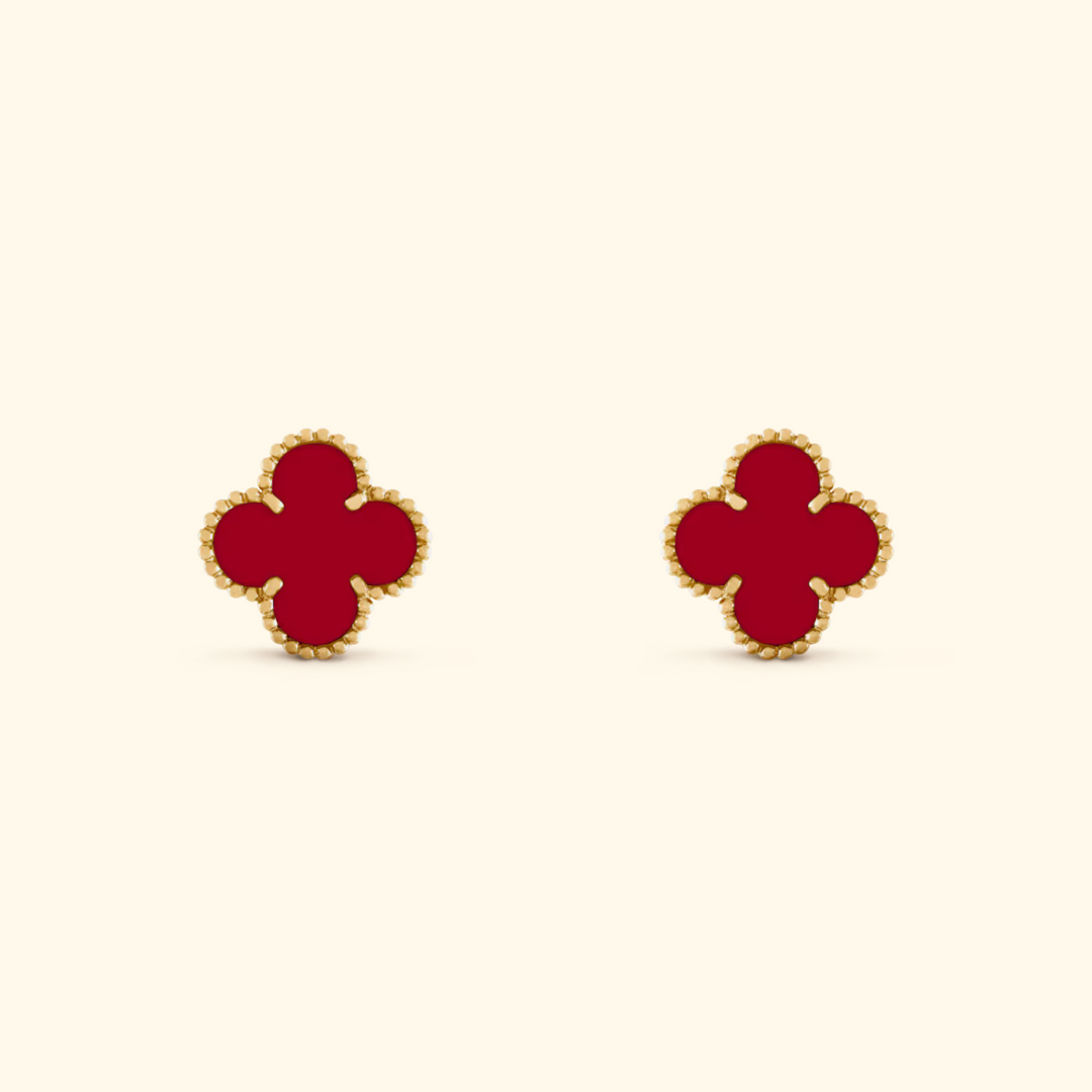 Boucles d'oreilles trèfles raffinées