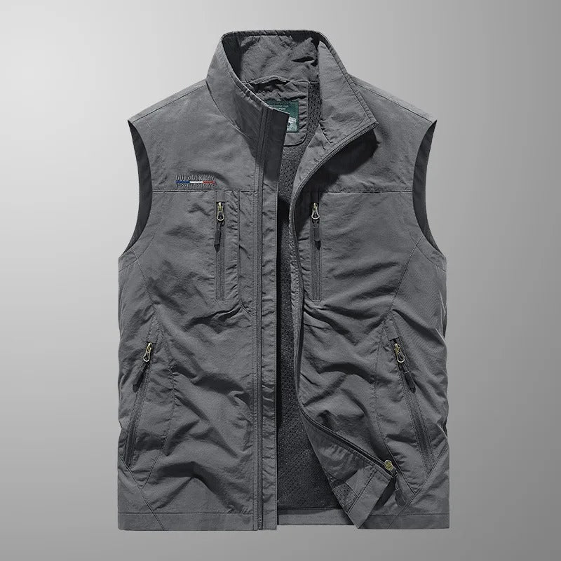 Stuart - Gilet Cargo Extensible et Respirant à Multi-Poches