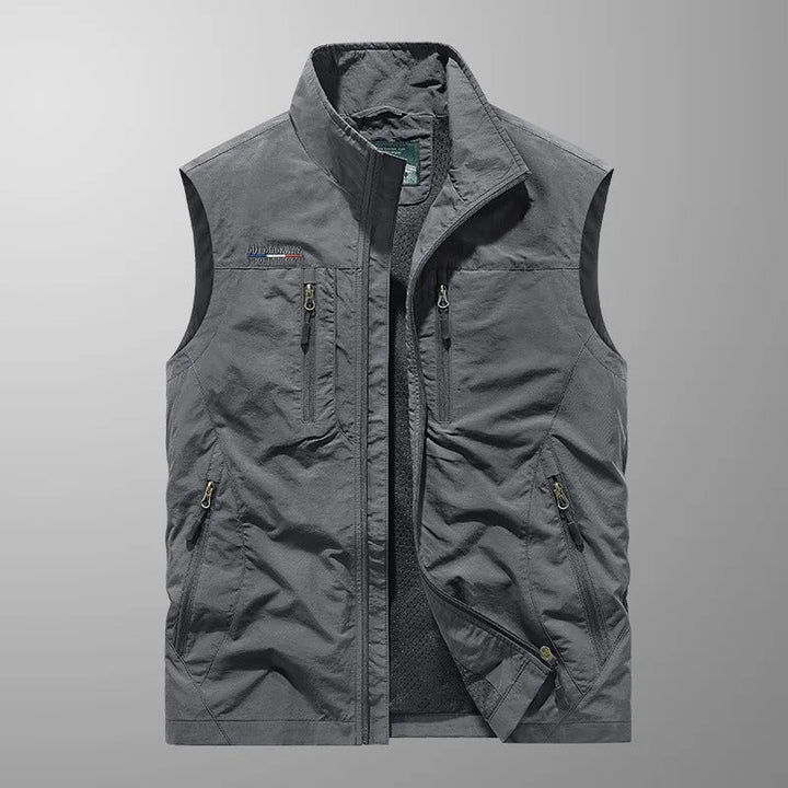Stuart - Gilet Cargo Extensible et Respirant à Multi-Poches