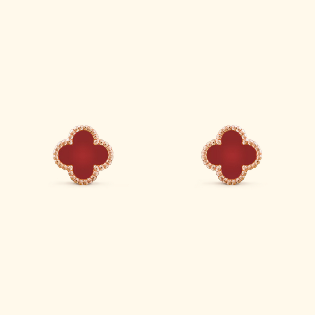 Boucles d'oreilles trèfles raffinées