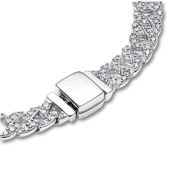 Adele | Bracelet cubain en moissanite