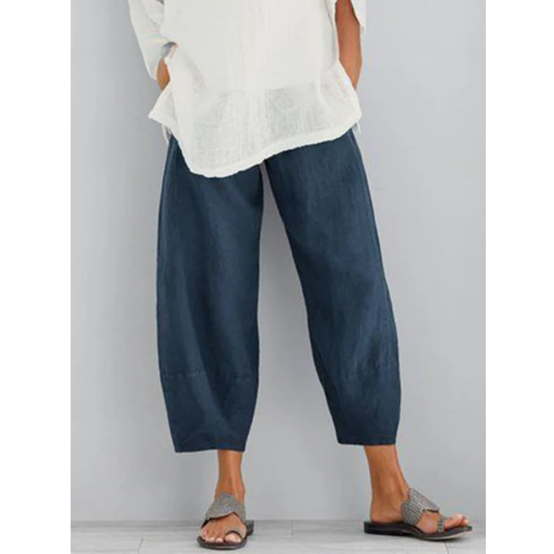 Elena™ | Le pantalon en lin fluide à l'élégance estivale