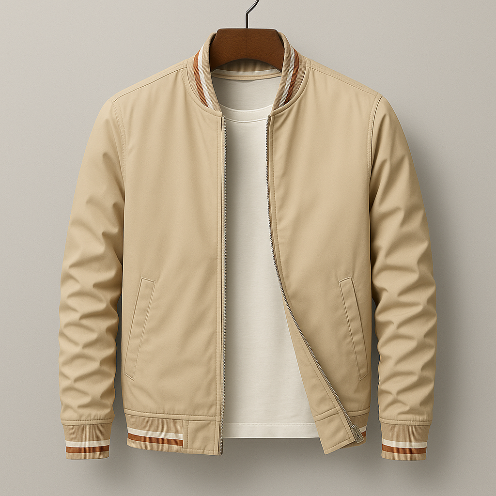Gleb – Veste Bomber Élégante avec Rayures