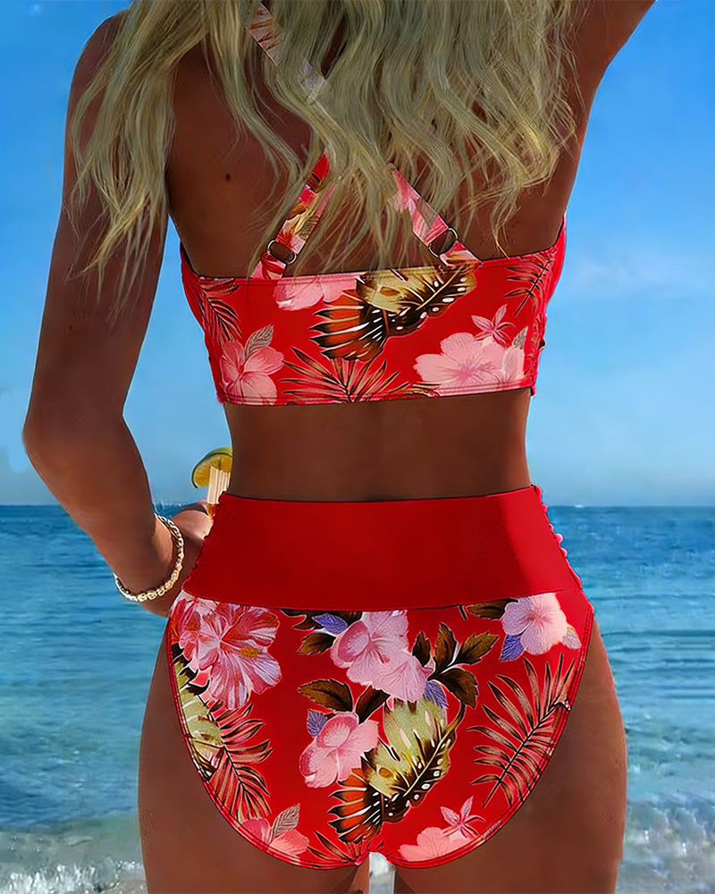 Jolina | Le bikini à contraste floral pour une confiance absolue