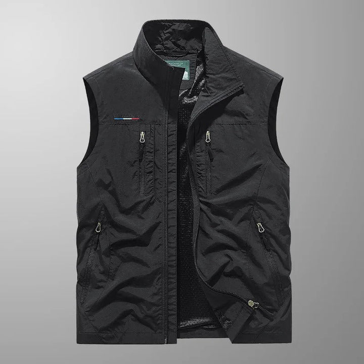 Stuart - Gilet Cargo Extensible et Respirant à Multi-Poches