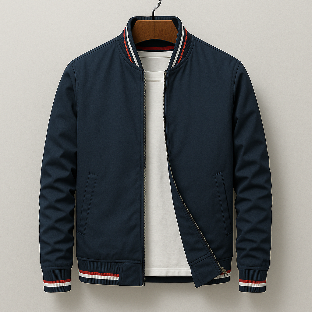 Gleb – Veste Bomber Élégante avec Rayures