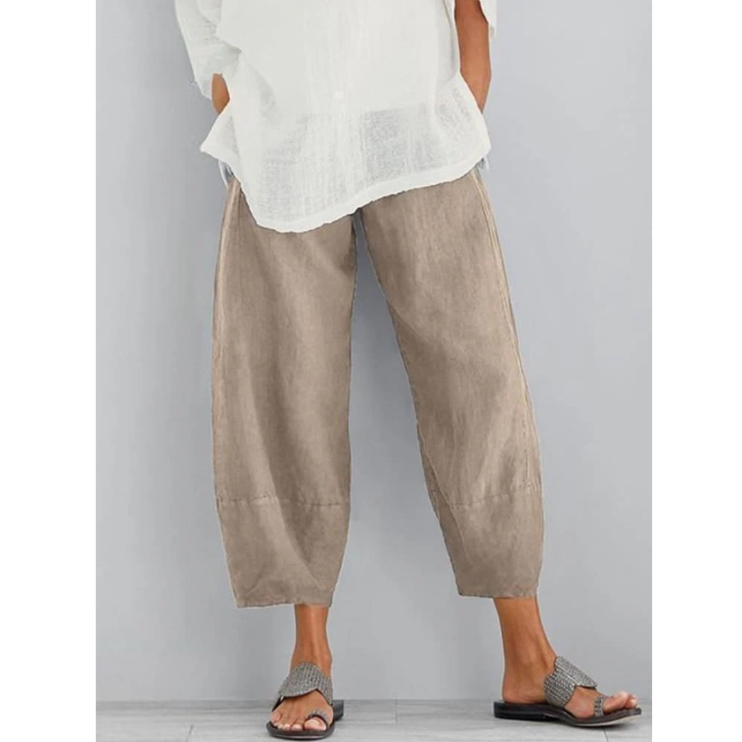 Elena™ | Le pantalon en lin fluide à l'élégance estivale