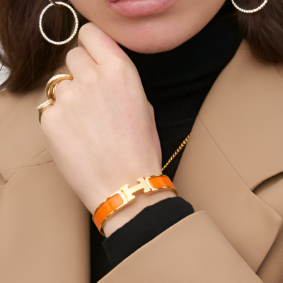 Bracelet jonc bicolore Helene H
