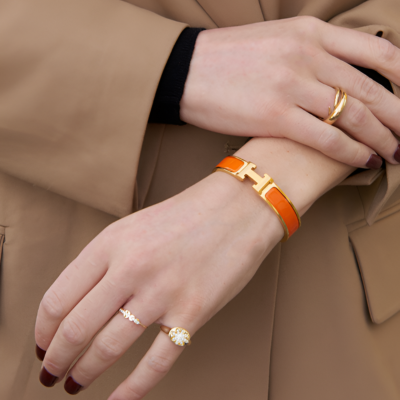 Bracelet jonc bicolore Helene H