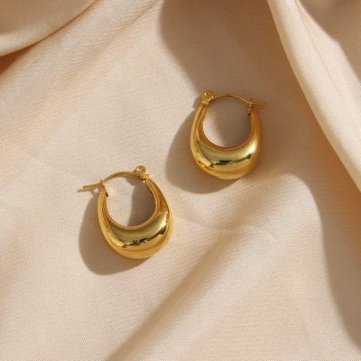 Boucles d'oreilles créoles dômes Evie