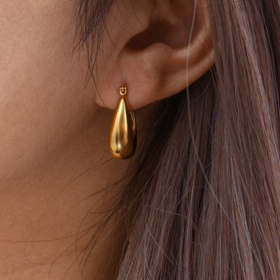 Boucles d'oreilles créoles dômes Evie