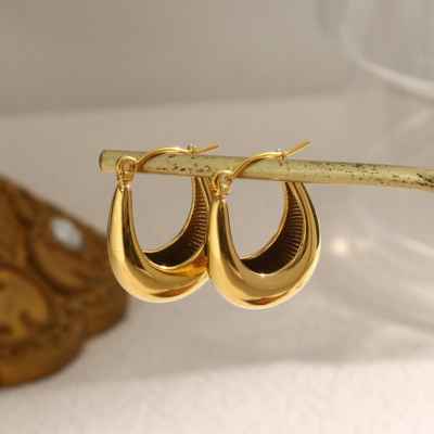 Boucles d'oreilles créoles dômes Evie