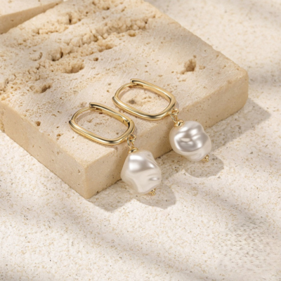 Boucles d'oreilles perles Denise