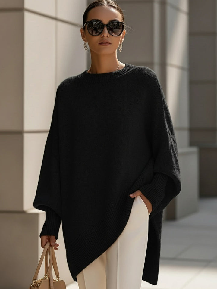 Lucinda | Le poncho en maille fluide à l'élégance décontractée