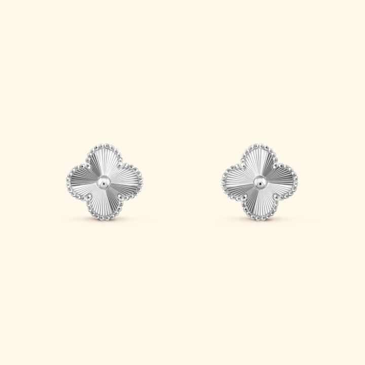 Boucles d'oreilles trèfles raffinées