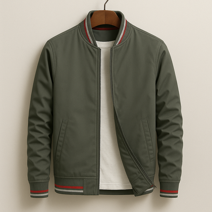 Gleb – Veste Bomber Élégante avec Rayures