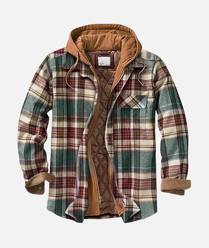 Jayden™ | Veste en Patchwork à Carreaux Élégante