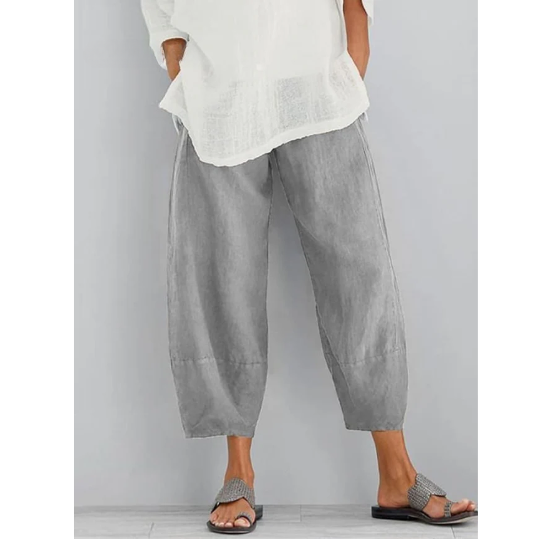 Elena™ | Le pantalon en lin fluide à l'élégance estivale