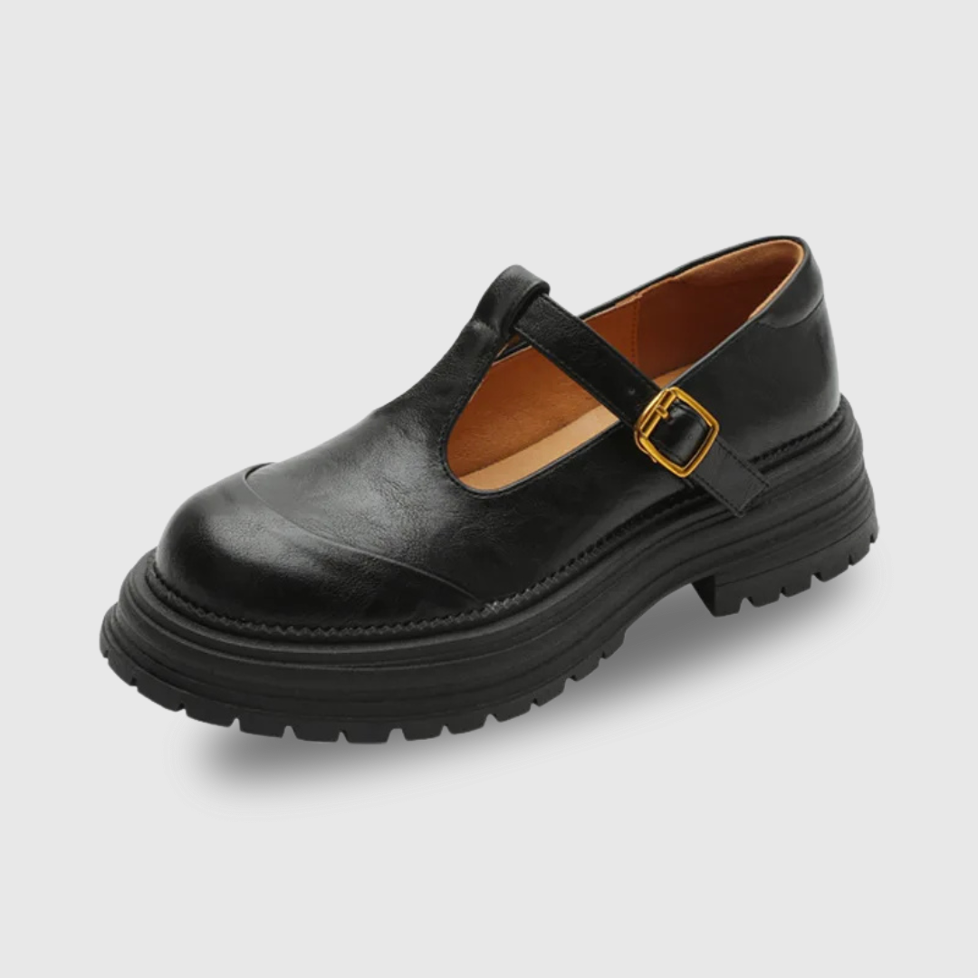 Fleur | Chaussures T-Bar avec Charme Vintage