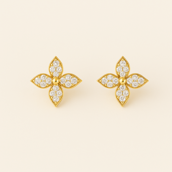 Boucles d'oreilles fleuries Nicole