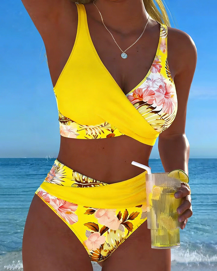Jolina | Le bikini à contraste floral pour une confiance absolue