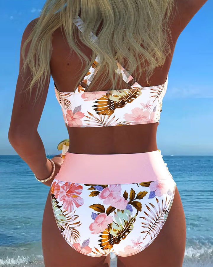 Jolina | Le bikini à contraste floral pour une confiance absolue
