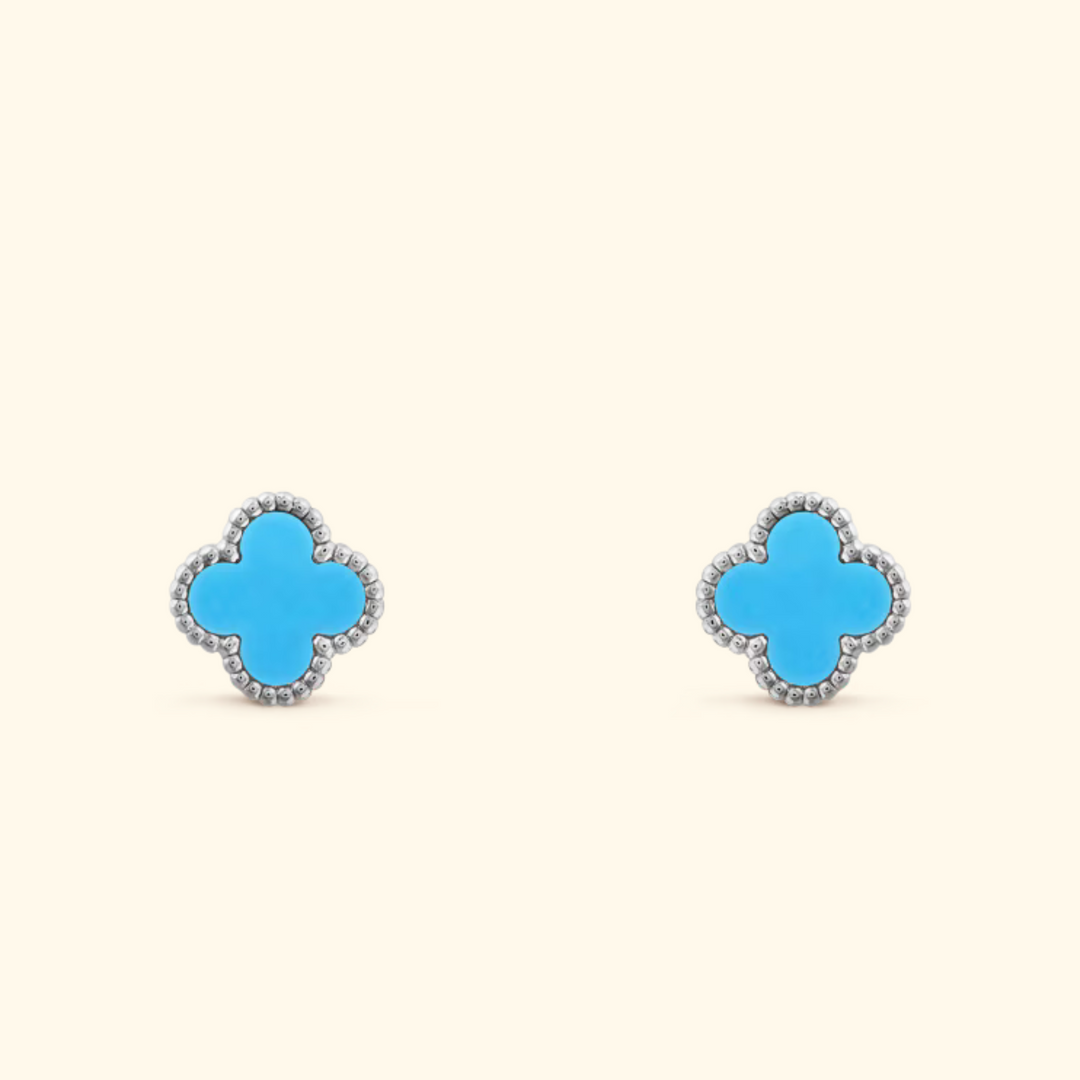 Boucles d'oreilles trèfles raffinées