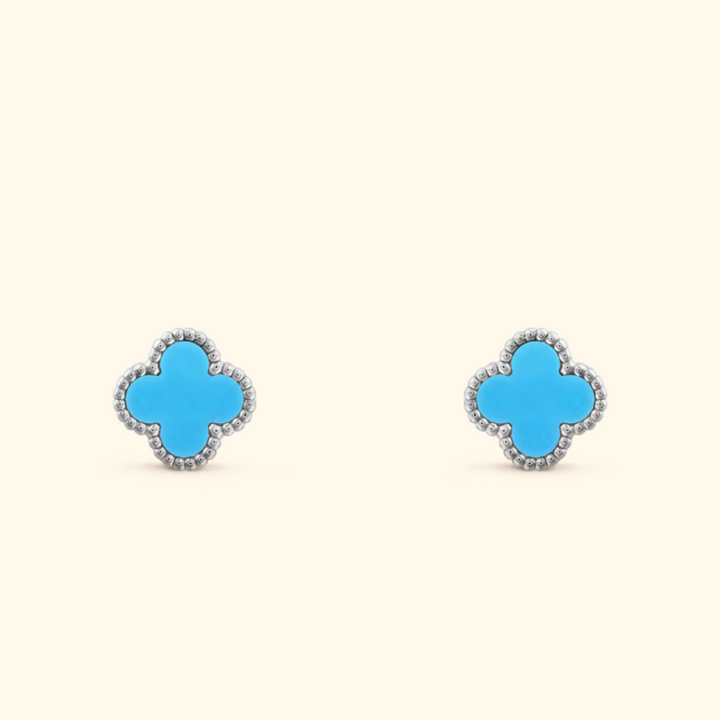 Boucles d'oreilles trèfles raffinées