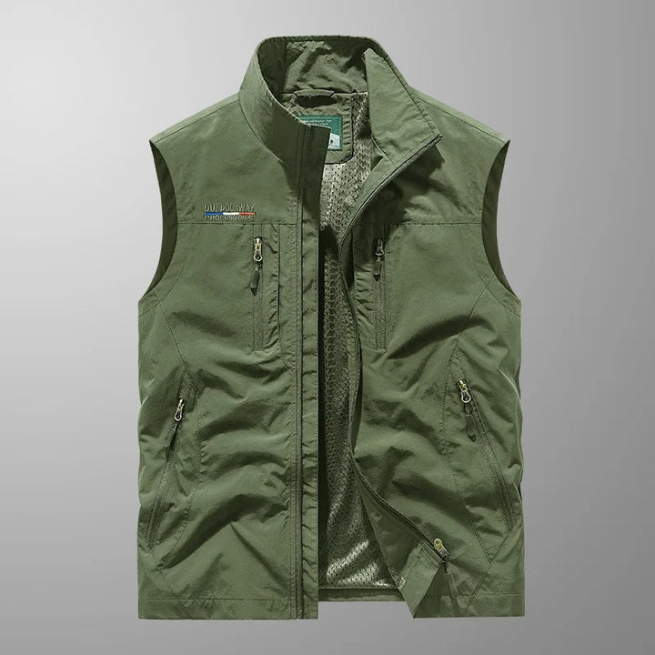 Stuart - Gilet Cargo Extensible et Respirant à Multi-Poches