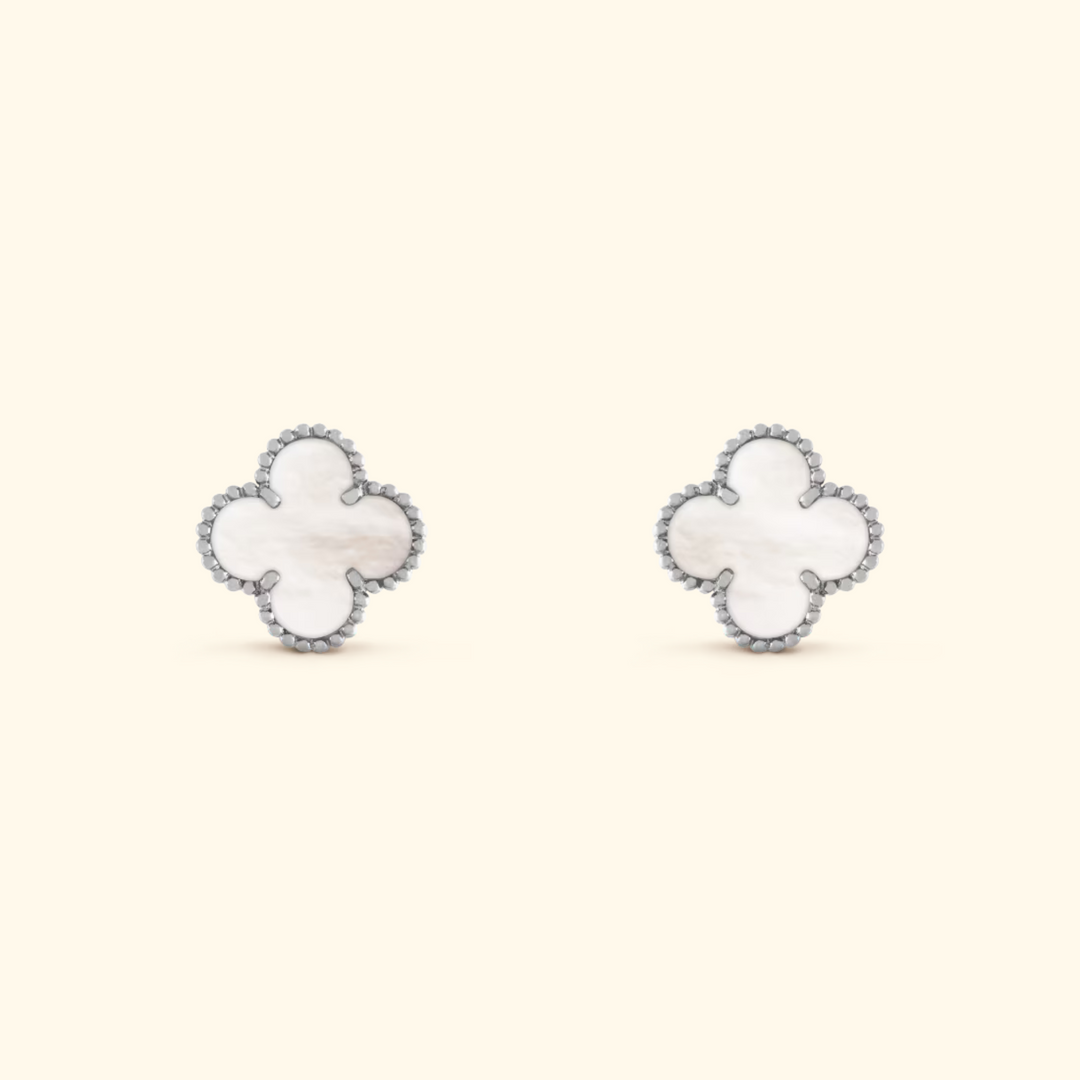 Boucles d'oreilles trèfles raffinées