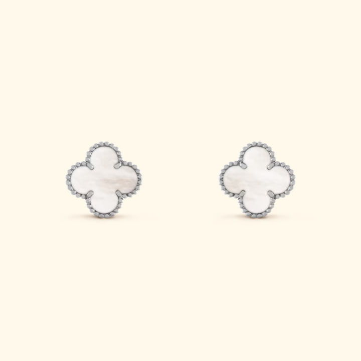 Boucles d'oreilles trèfles raffinées