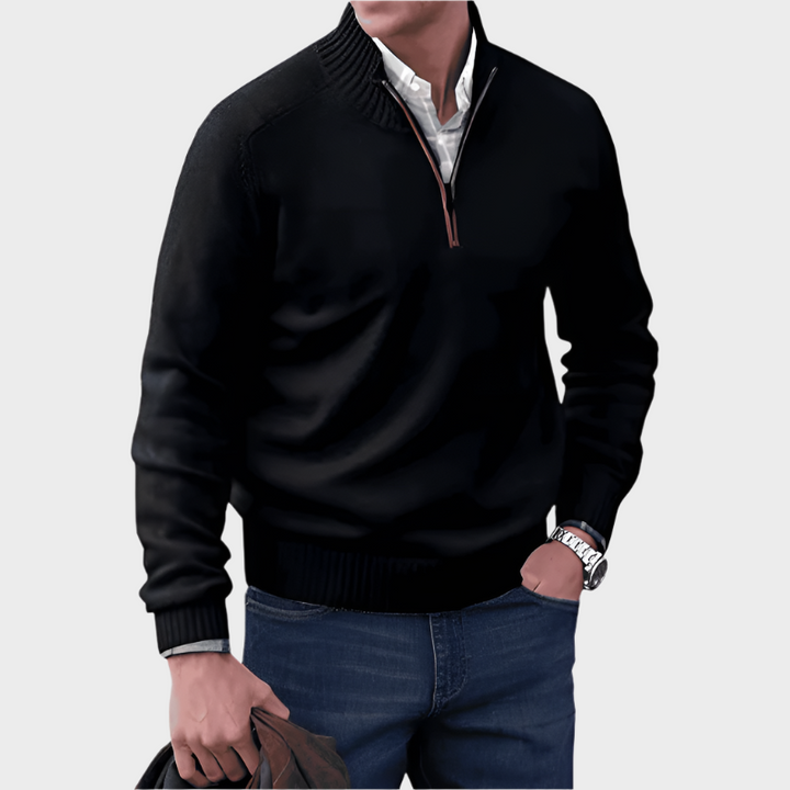 Malik | Pull Élégant Avec Zip