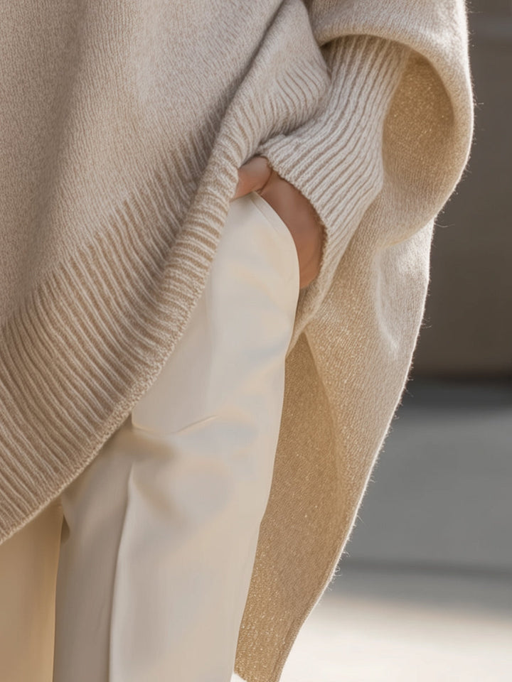Lucinda | Le poncho en maille fluide à l'élégance décontractée