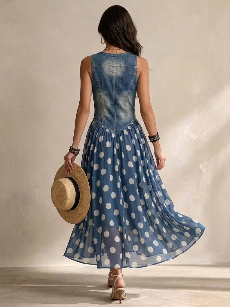 Jasmine | L'alliance parfaite du denim et de la mousseline