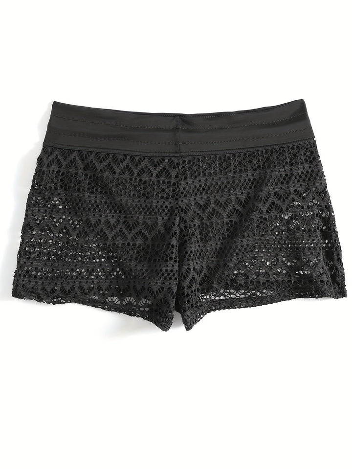 Alina Women's Boho Shorts | Taille Élastique, Design Aéré 0