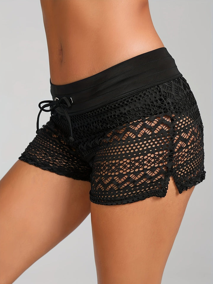 Alina Women's Boho Shorts | Taille Élastique, Design Aéré 3