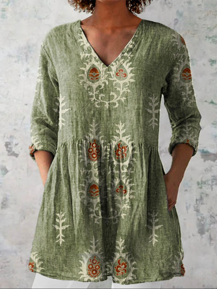 Blouse Longue Élise ? Élégance Fluide pour un Confort Quotidien 0