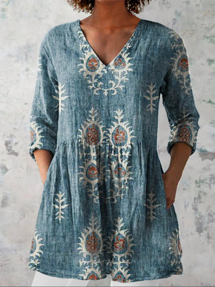 Blouse Longue Élise ? Élégance Fluide pour un Confort Quotidien 1