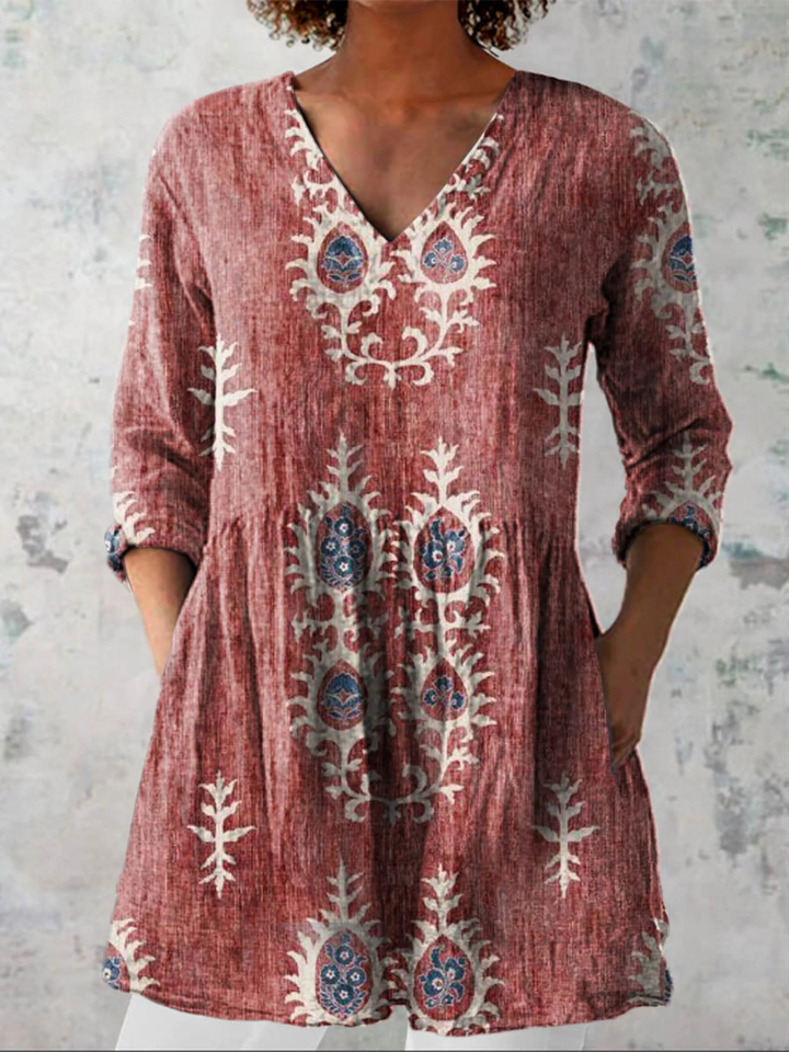 Blouse Longue Élise ? Élégance Fluide pour un Confort Quotidien 2
