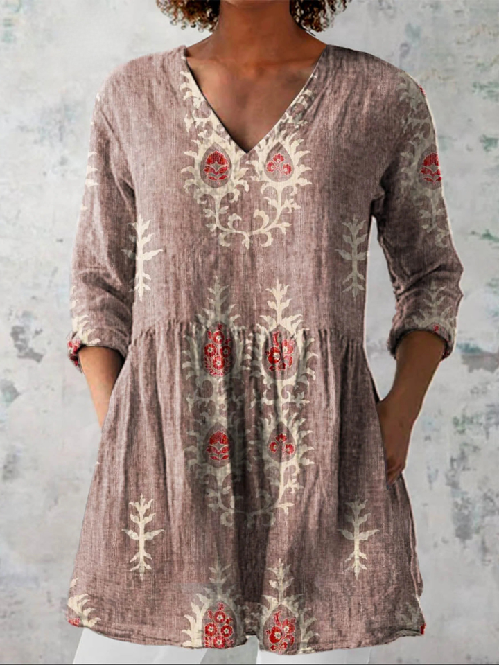 Blouse Longue Élise ? Élégance Fluide pour un Confort Quotidien 4