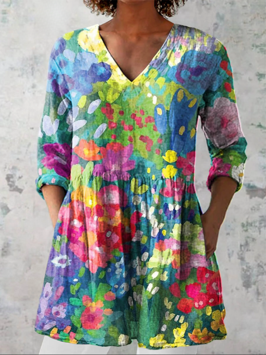 Blouse Longue Maëlle ? Élégance Fluide pour un Confort Naturel 0