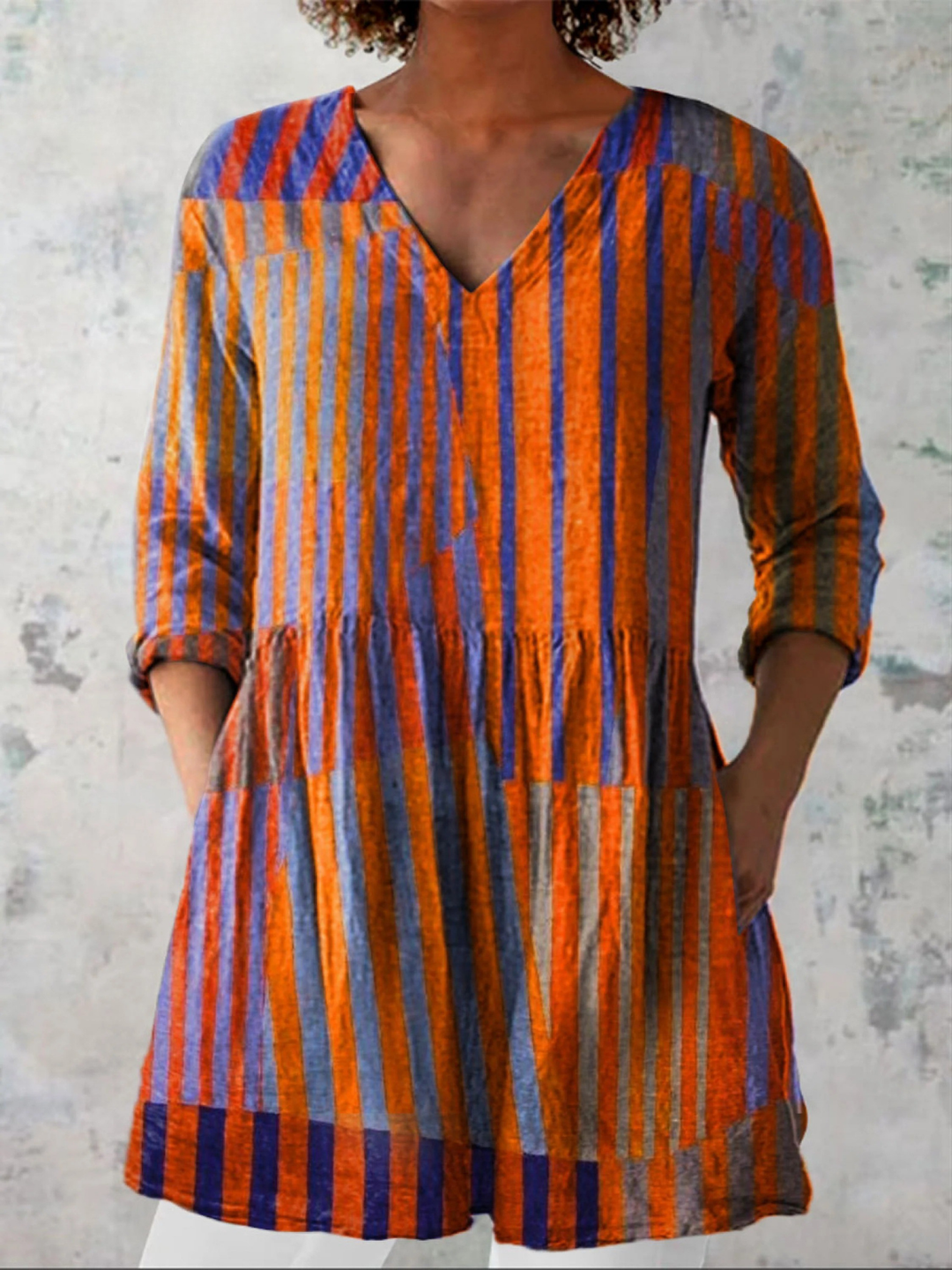 Blouse Longue Nadia ? Élégance Fluide pour un Confort Quotidien 0