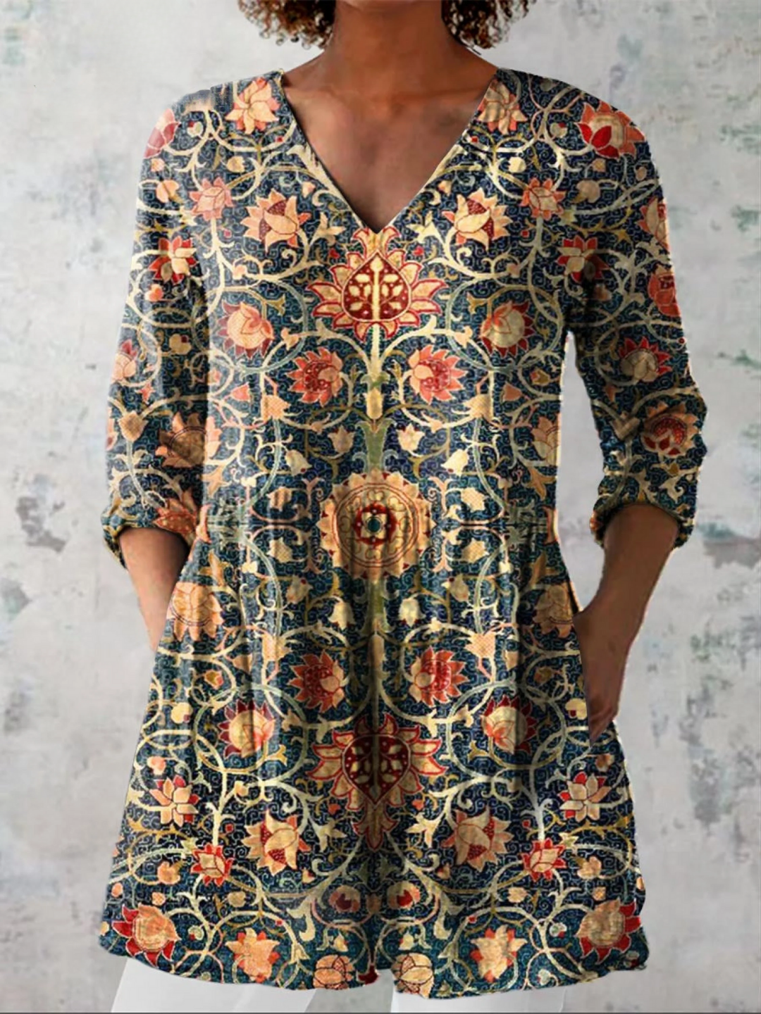 Blouse longue Céline ? Élégance fluide pour un confort naturel 0